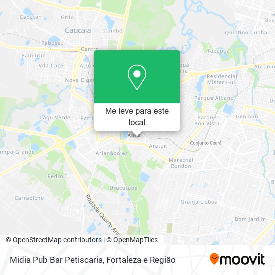 Midia Pub Bar Petiscaria mapa