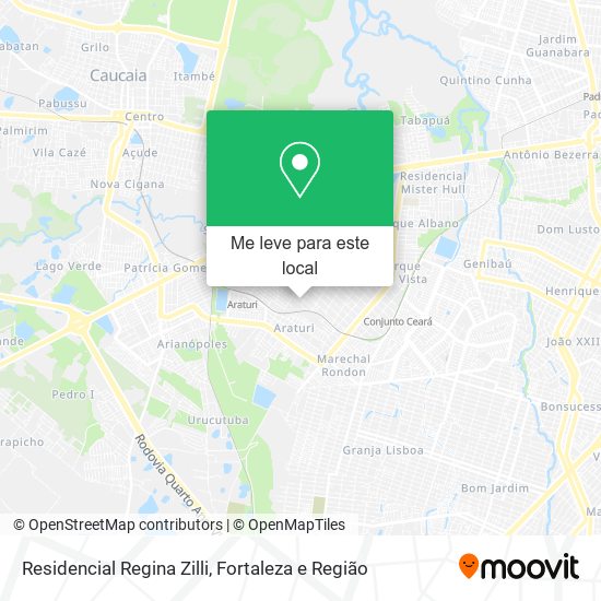 Residencial Regina Zilli mapa