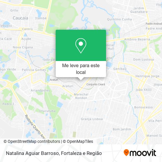 Natalina Aguiar Barroso mapa