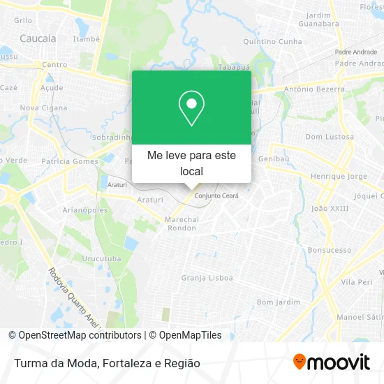 Turma da Moda mapa