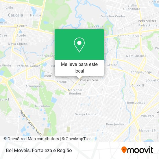 Bel Moveis mapa