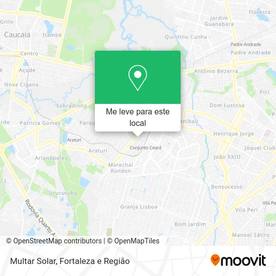 Multar Solar mapa
