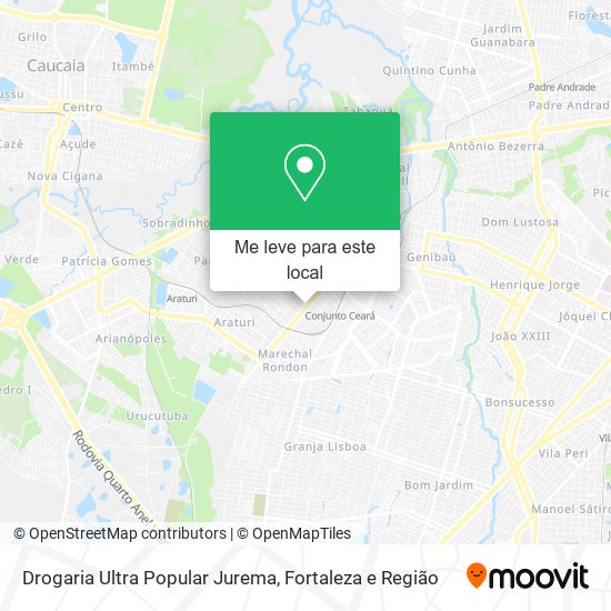 Drogaria Ultra Popular Jurema mapa