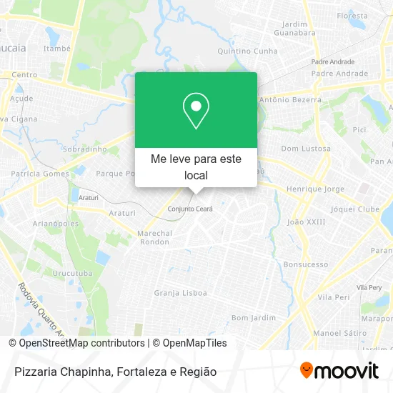Pizzaria Chapinha mapa