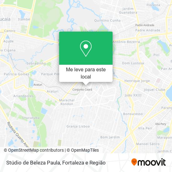 Stúdio de Beleza Paula mapa