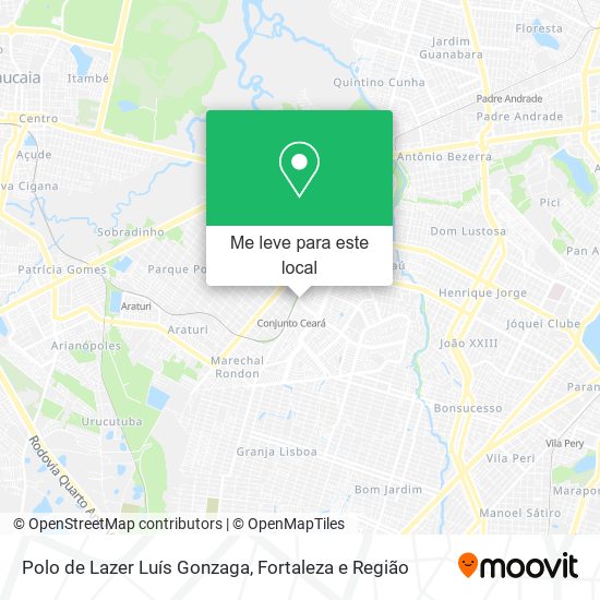 Polo de Lazer Luís Gonzaga mapa