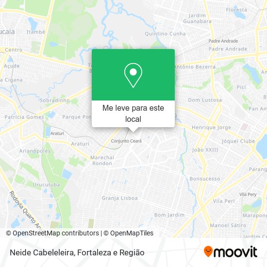 Neide Cabeleleira mapa