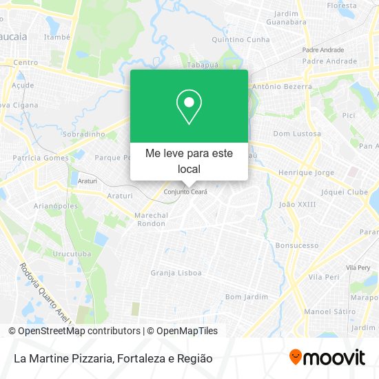 La Martine Pizzaria mapa