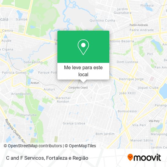 C and F Servicos mapa