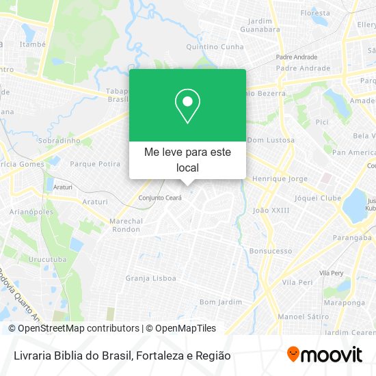 Livraria Biblia do Brasil mapa