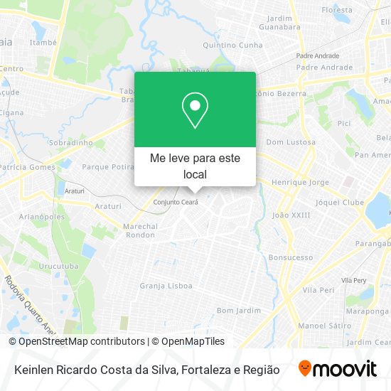 Keinlen Ricardo Costa da Silva mapa