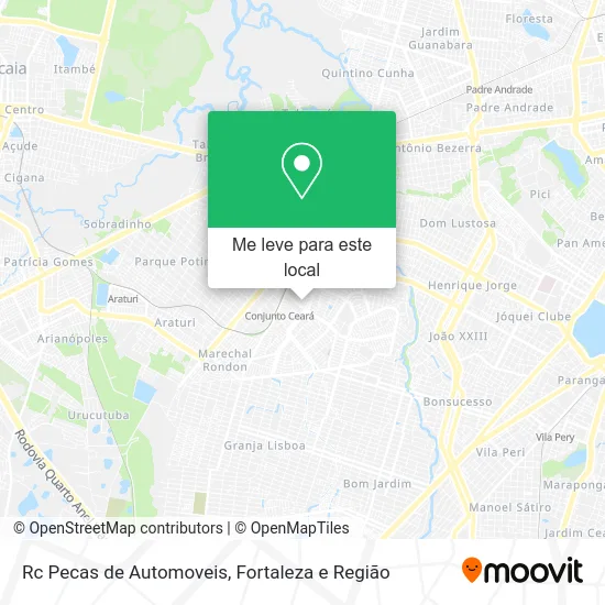 Rc Pecas de Automoveis mapa