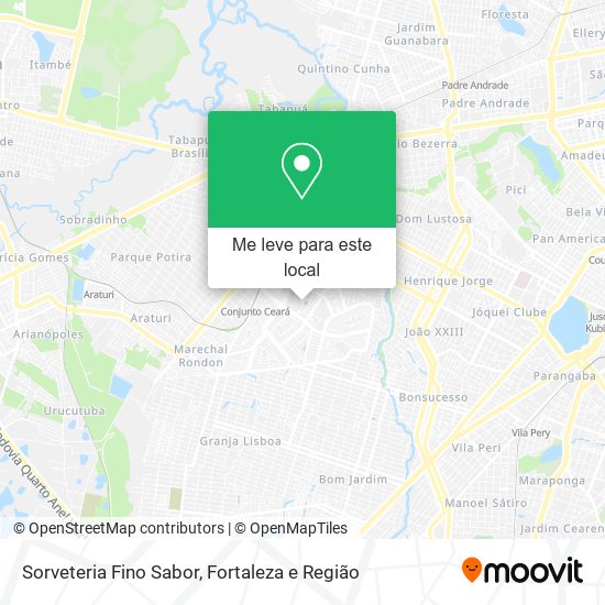 Sorveteria Fino Sabor mapa