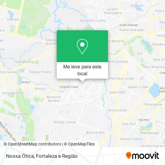 Nossa Ótica mapa