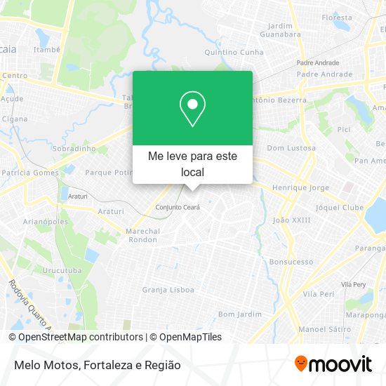Melo Motos mapa