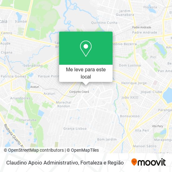 Claudino Apoio Administrativo mapa