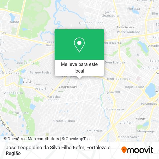 José Leopoldino da Silva Filho Eefm mapa