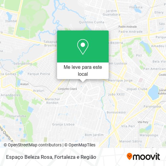Espaço Beleza Rosa mapa