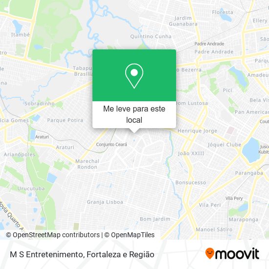M S Entretenimento mapa