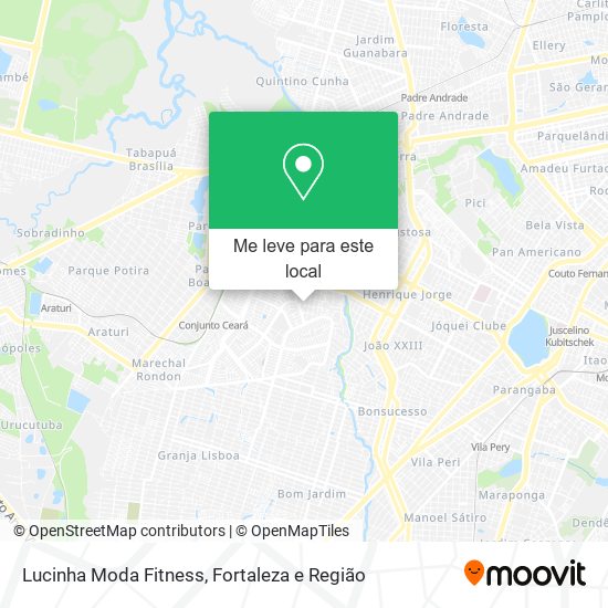 Lucinha Moda Fitness mapa