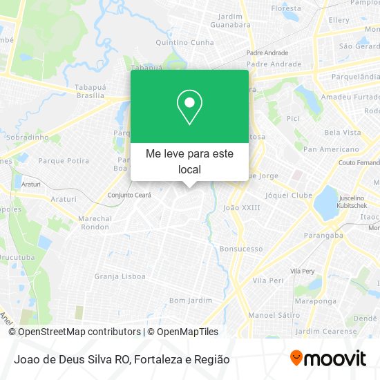 Joao de Deus Silva RO mapa