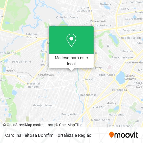 Carolina Feitosa Bomfim mapa