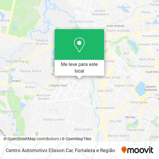 Centro Automotivo Elisson Car mapa