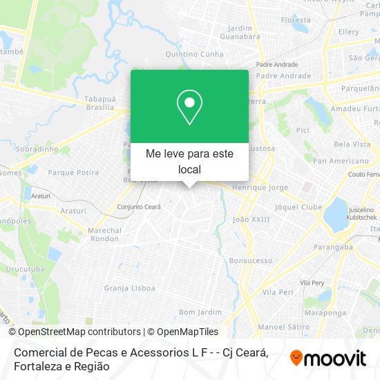 Comercial de Pecas e Acessorios L F - - Cj Ceará mapa