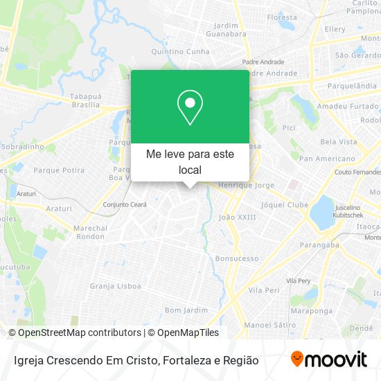 Igreja Crescendo Em Cristo mapa