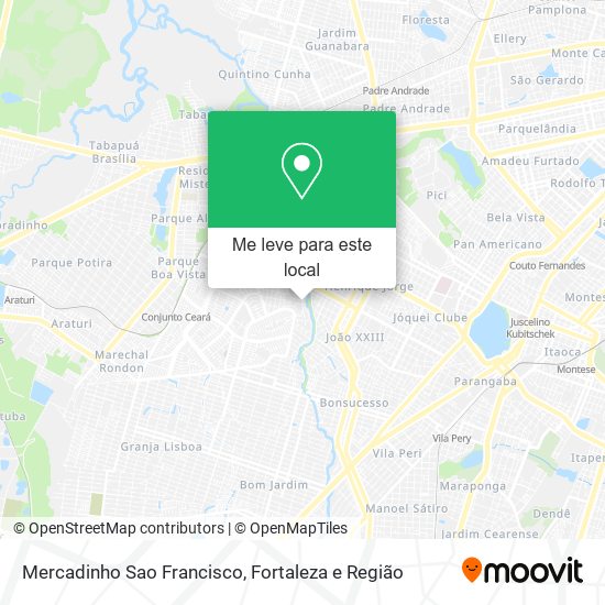 Mercadinho Sao Francisco mapa