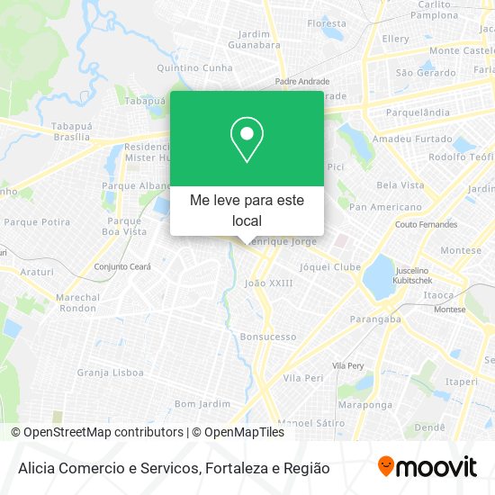 Alicia Comercio e Servicos mapa