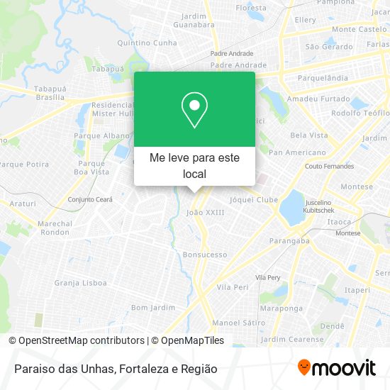 Paraiso das Unhas mapa