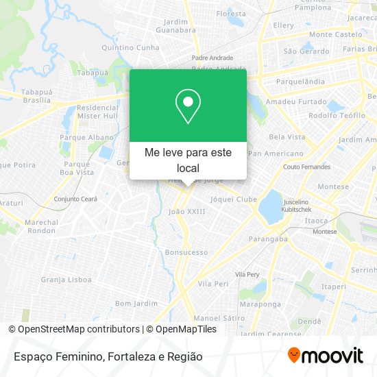 Espaço Feminino mapa