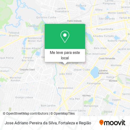 Jose Adriano Pereira da Silva mapa