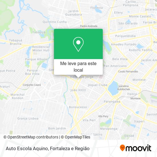 Auto Escola Aquino mapa