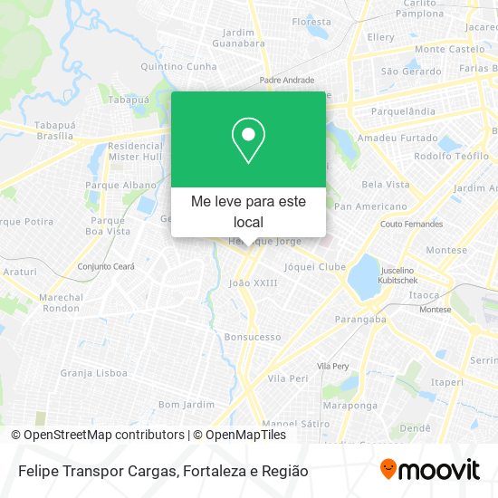 Felipe Transpor Cargas mapa