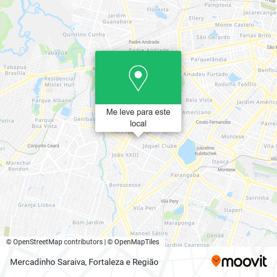 Mercadinho Saraiva mapa