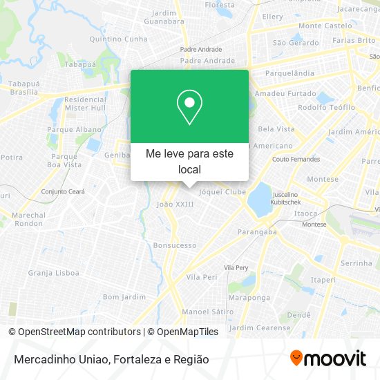 Mercadinho Uniao mapa