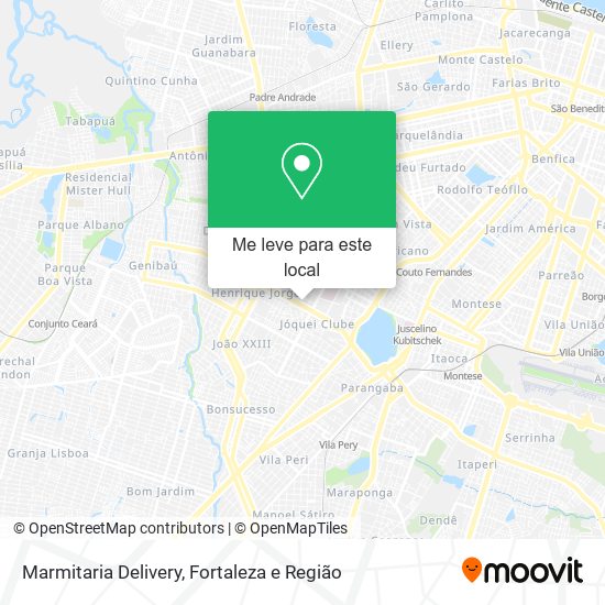 Marmitaria Delivery mapa