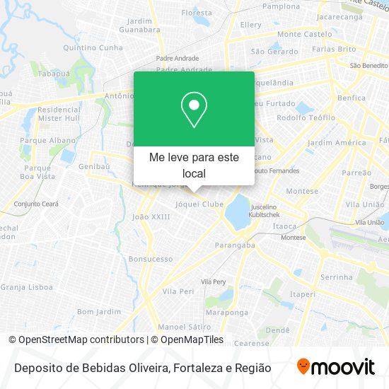 Deposito de Bebidas Oliveira mapa