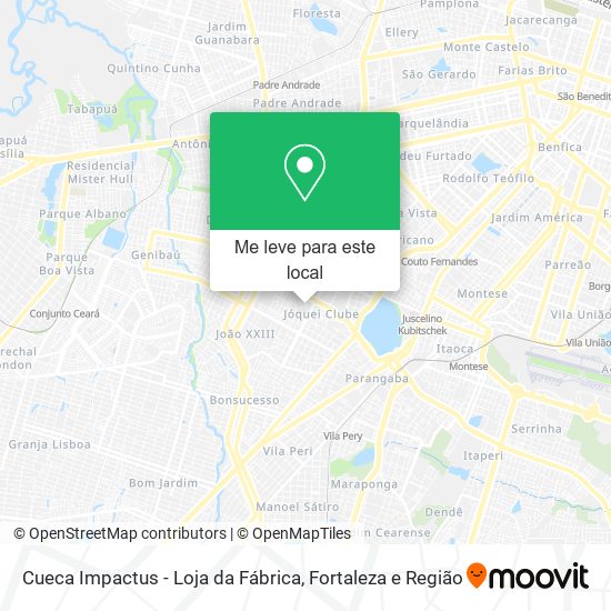 Cueca Impactus - Loja da Fábrica mapa