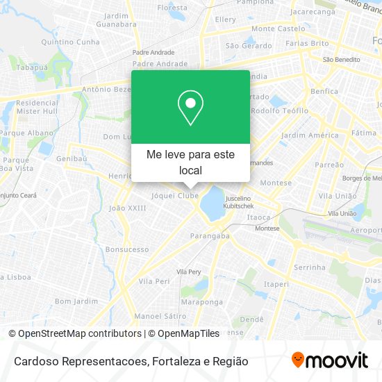 Cardoso Representacoes mapa