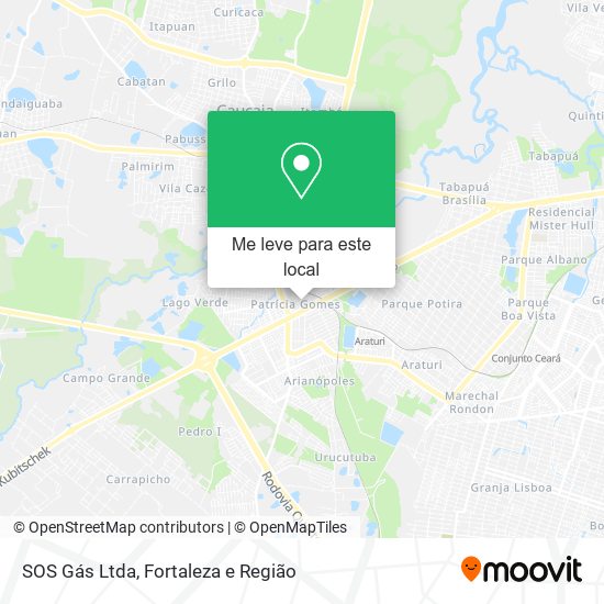 SOS Gás Ltda mapa