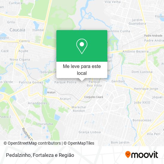 Pedalzinho mapa