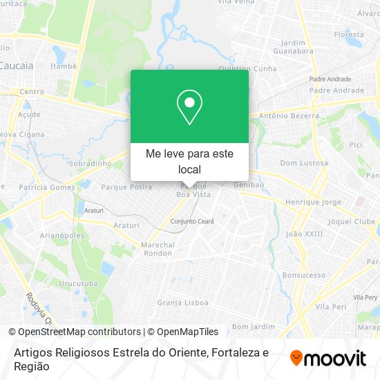 Artigos Religiosos Estrela do Oriente mapa