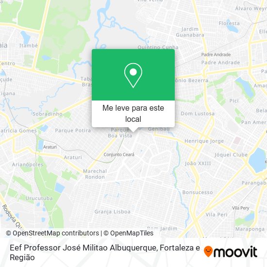 Eef Professor José Militao Albuquerque mapa