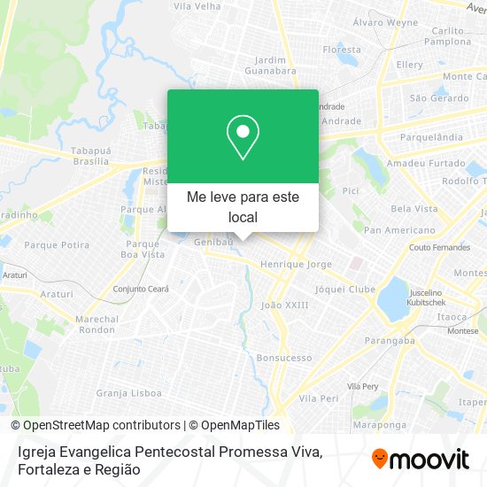 Igreja Evangelica Pentecostal Promessa Viva mapa