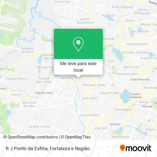 R J Ponto da Esfiha mapa