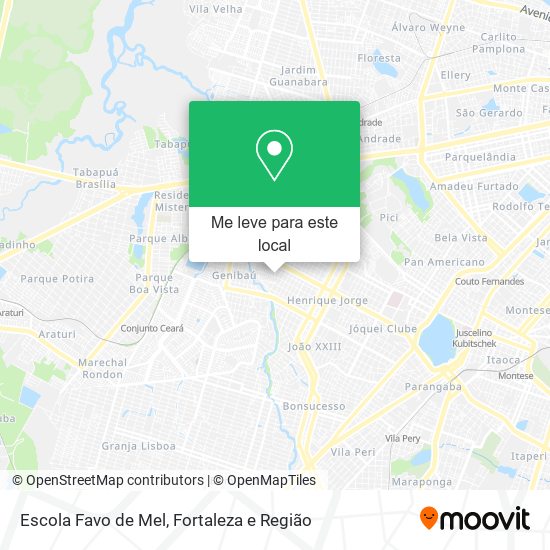 Escola Favo de Mel mapa