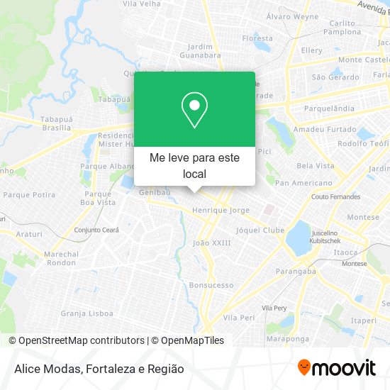 Alice Modas mapa